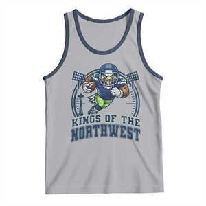 Kings Of The Northwest Tank Top 12s Fan Pride TS12 Athletic Heather Navy Print Your Wear