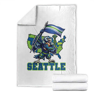 Pacific Northwest Football Pride Throw Blanket Seattle Fan TS12 White Print Your Wear