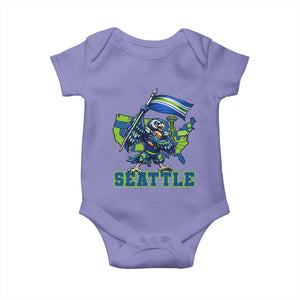 Pacific Northwest Football Pride Baby Onesie Seattle Fan TS12 Violet Print Your Wear