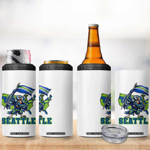 Pacific Northwest Football Pride 4 in 1 Can Cooler Tumbler Seattle Fan TS12 Print Your Wear