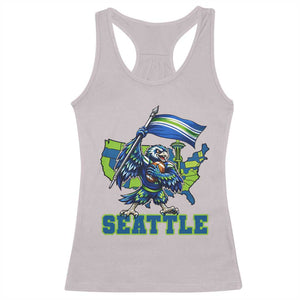 Pacific Northwest Football Pride Racerback Tank Top Seattle Fan TS12 Ice Gray Print Your Wear