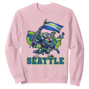 Pacific Northwest Football Pride Sweatshirt Seattle Fan TS12 Light Pink Print Your Wear