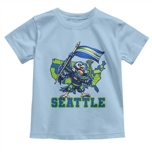 Pacific Northwest Football Pride Toddler T Shirt Seattle Fan TS12 Light Blue Print Your Wear
