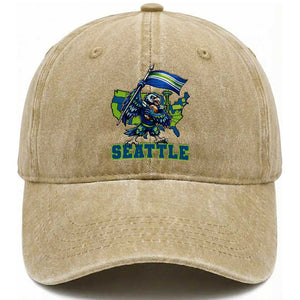 Pacific Northwest Football Pride Washed Cotton Baseball Cap Seattle Fan TS12 Print Your Wear