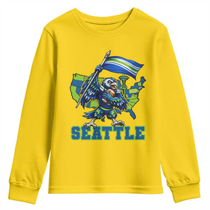 Pacific Northwest Football Pride Youth Sweatshirt Seattle Fan TS12 Daisy Print Your Wear