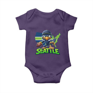 Seattle Fan Pride Baby Onesie Gift For Sports Lover TS12 Purple Print Your Wear