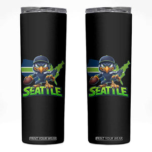 Seattle Fan Pride Skinny Tumbler Gift For Sports Lover TS12 Black Print Your Wear