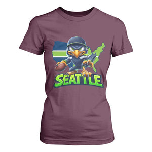 Seattle Fan Pride T Shirt For Women Gift For Sports Lover TS12 Maroon Print Your Wear