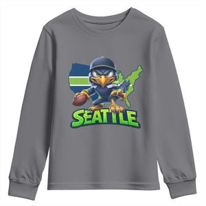 Seattle Fan Pride Youth Sweatshirt Gift For Sports Lover TS12 Charcoal Print Your Wear