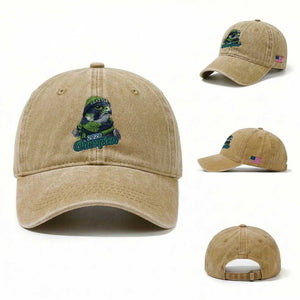 2026 Champion Pride Washed Cotton Baseball Cap Gift For Northwest Sports Fans TS12 Washed Cap Universal Fit Khaki Print Your Wear