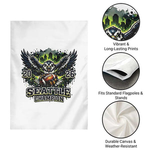 2026 Champion Garden Flag Gift For Seattle Sports Fans TS12 Print Your Wear