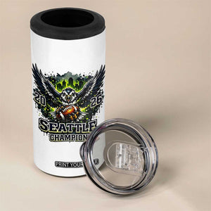 2026 Champion 4 in 1 Can Cooler Tumbler Gift For Seattle Sports Fans TS12 Print Your Wear