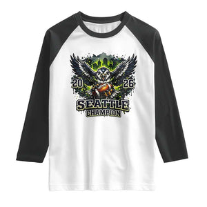 2026 Champion Raglan Shirt Gift For Seattle Sports Fans TS12 White Black Print Your Wear
