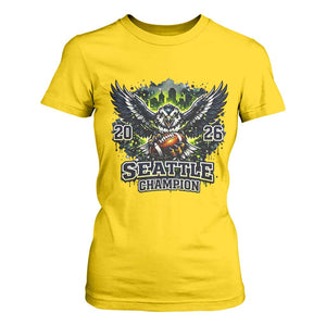 2026 Champion T Shirt For Women Gift For Seattle Sports Fans TS12 Daisy Print Your Wear
