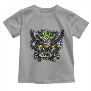 2026 Champion Toddler T Shirt Gift For Seattle Sports Fans TS12 Sport Gray Print Your Wear