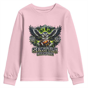 2026 Champion Youth Sweatshirt Gift For Seattle Sports Fans TS12 Light Pink Print Your Wear