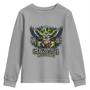 2026 Champion Youth Sweatshirt Gift For Seattle Sports Fans TS12 Sport Gray Print Your Wear