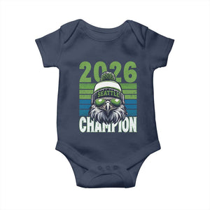 2026 Champion Seattle Baby Onesie 12s Fan Pride TS12 Navy Print Your Wear