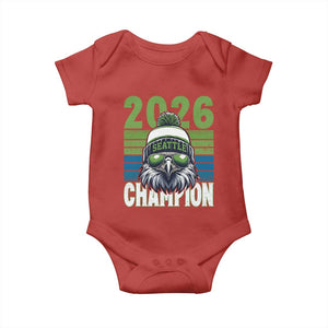2026 Champion Seattle Baby Onesie 12s Fan Pride TS12 Red Print Your Wear