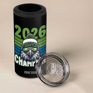 2026 Champion Seattle 4 in 1 Can Cooler Tumbler 12s Fan Pride TS12 Print Your Wear