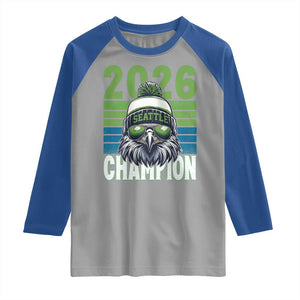 2026 Champion Seattle Raglan Shirt 12s Fan Pride TS12 Sport Gray Royal Print Your Wear