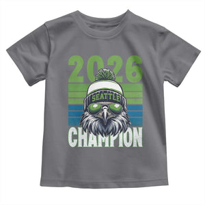 2026 Champion Seattle Toddler T Shirt 12s Fan Pride TS12 Charcoal Print Your Wear