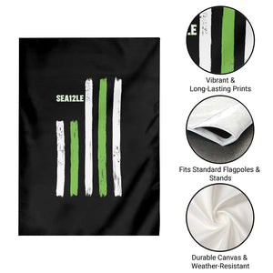 SEA12LE Champion Football Fan Gift Garden Flag Blue Green Pride TS12 Print Your Wear