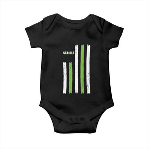 SEA12LE Champion Football Fan Gift Baby Onesie Blue Green Pride TS12 Black Print Your Wear