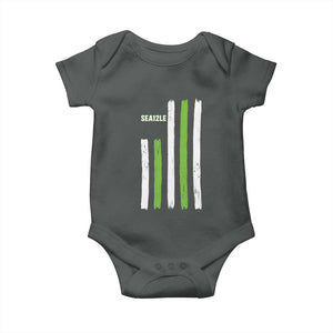 SEA12LE Champion Football Fan Gift Baby Onesie Blue Green Pride TS12 Dark Heather Print Your Wear