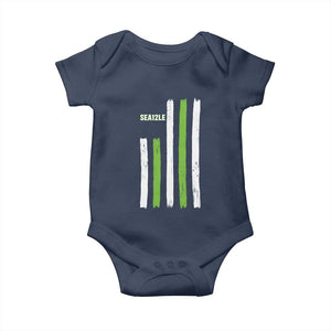 SEA12LE Champion Football Fan Gift Baby Onesie Blue Green Pride TS12 Navy Print Your Wear