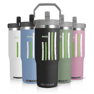SEA12LE Champion Football Fan Gift Flip Straw Tumbler Blue Green Pride TS12 Print Your Wear