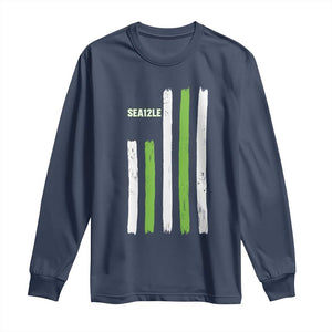 SEA12LE Champion Football Fan Gift Long Sleeve Shirt Blue Green Pride TS12 Navy Print Your Wear