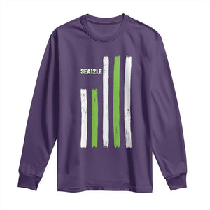 SEA12LE Champion Football Fan Gift Long Sleeve Shirt Blue Green Pride TS12 Purple Print Your Wear
