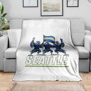Seattle Fan Pride Victory Celebration Throw Blanket Gift For Sports Lovers TS12 Print Your Wear
