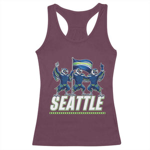 Seattle Fan Pride Victory Celebration Racerback Tank Top Gift For Sports Lovers TS12 Maroon Print Your Wear