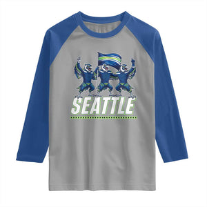 Seattle Fan Pride Victory Celebration Raglan Shirt Gift For Sports Lovers TS12 Sport Gray Royal Print Your Wear