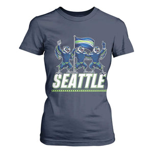 Seattle Fan Pride Victory Celebration T Shirt For Women Gift For Sports Lovers TS12 Navy Print Your Wear