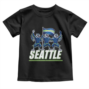 Seattle Fan Pride Victory Celebration Toddler T Shirt Gift For Sports Lovers TS12 Black Print Your Wear