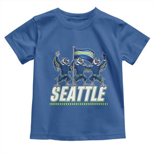 Seattle Fan Pride Victory Celebration Toddler T Shirt Gift For Sports Lovers TS12 Royal Blue Print Your Wear