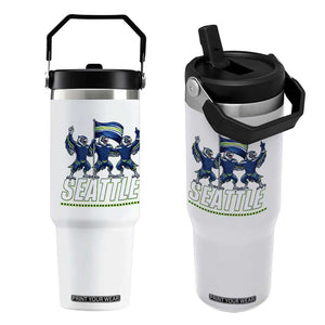 Seattle Fan Pride Victory Celebration Flip Straw Tumbler Gift For Sports Lovers TS12 One Size: 30 oz White Print Your Wear