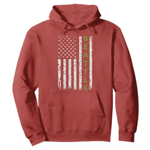 Seattle With American Flag Fan Pride Hoodie Gift For Sports Lovers TS12 Red Print Your Wear
