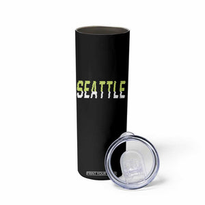 Seattle Retro Glitch Fan Gift Skinny Tumbler Proud Northwest 12s Fan TS12 Print Your Wear