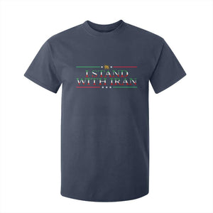 I Stand With Iran T Shirt For Kid Freedom For Iran 2026 Resistance Movement TS12 Navy Print Your Wear