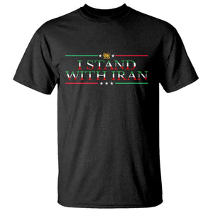 I Stand With Iran T Shirt Freedom For Iran 2026 Resistance Movement TS12 Black Print Your Wear