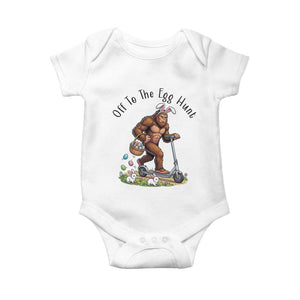 Funny Easter Bigfoot Baby Onesie Off To The Egg Hunt TS12 White Print Your Wear