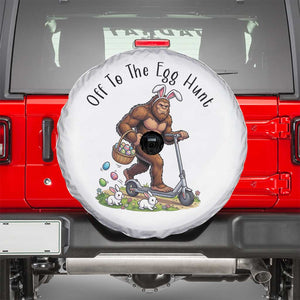 Funny Easter Bigfoot Spare Tire Cover Off To The Egg Hunt TS12 White Print Your Wear