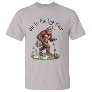 Funny Easter Bigfoot T Shirt Off To The Egg Hunt TS12 Ice Gray Print Your Wear
