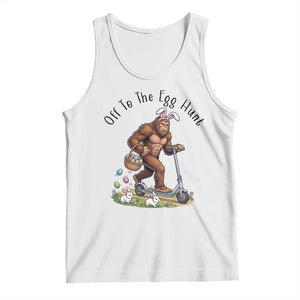 Funny Easter Bigfoot Tank Top Off To The Egg Hunt TS12 White Print Your Wear