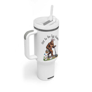 Funny Easter Bigfoot Tumbler With Handle Off To The Egg Hunt TS12 Print Your Wear