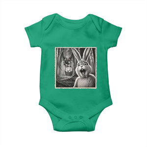 Funny Easter Bunny Selfie Mothman Egg Hunt Baby Onesie TS12 Irish Green Print Your Wear
